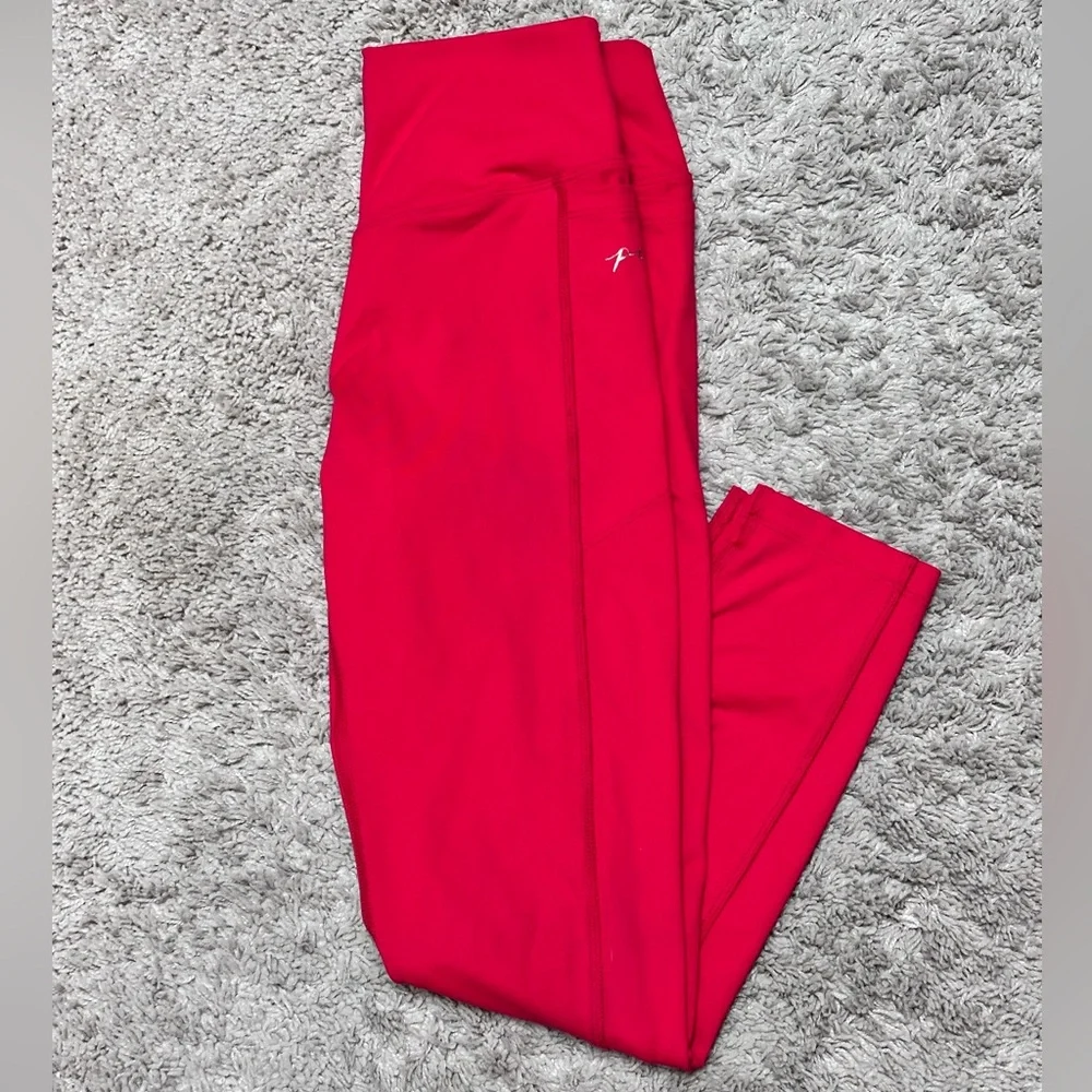 Victoria’s Secret PINK Red Leggings High Waist Stretchy size S - Picture 1 of 5